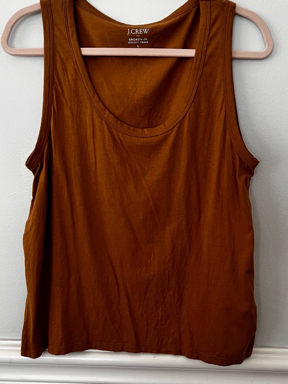 J. Crew Women’s Rust Brown Scoop Neck Tank